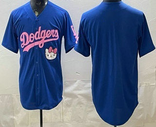 Los Angeles Dodgers Blank Blue MIKSHPS Hello Kitty 2025 World Series Champions Limited Jersey