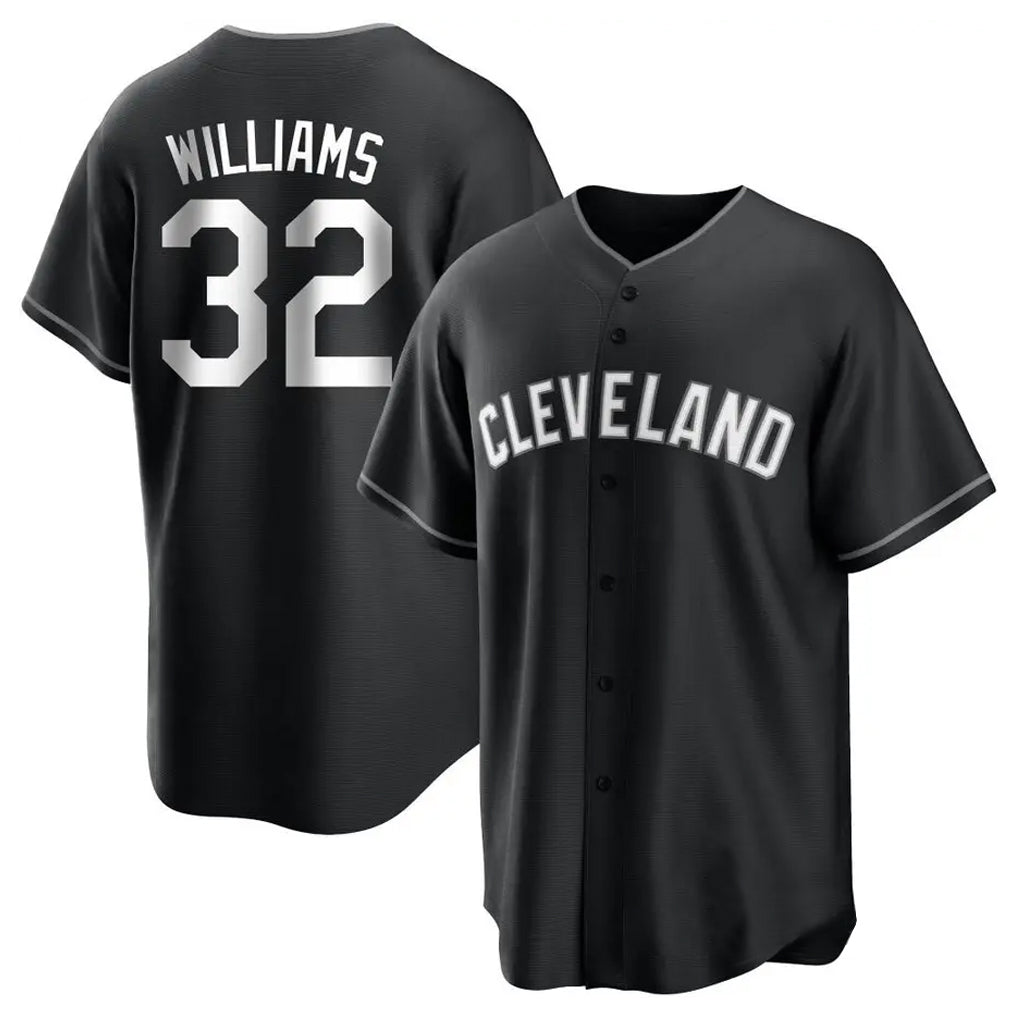 Cleveland Guardians #32 Gavin Williams Player Black MIKSHPS Home Game Stitched Jerseys
