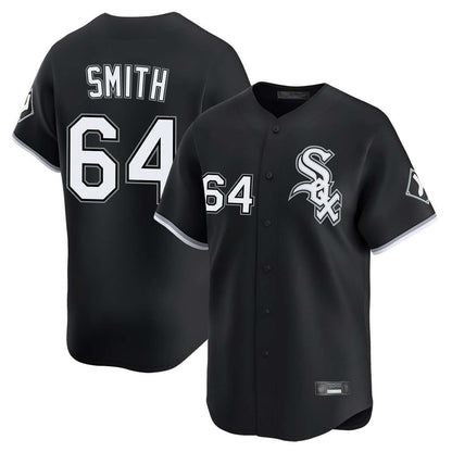 Chicago White Sox #64 Shane Smith Player Black MIKSHPS Limited Home Stitched Jerseys