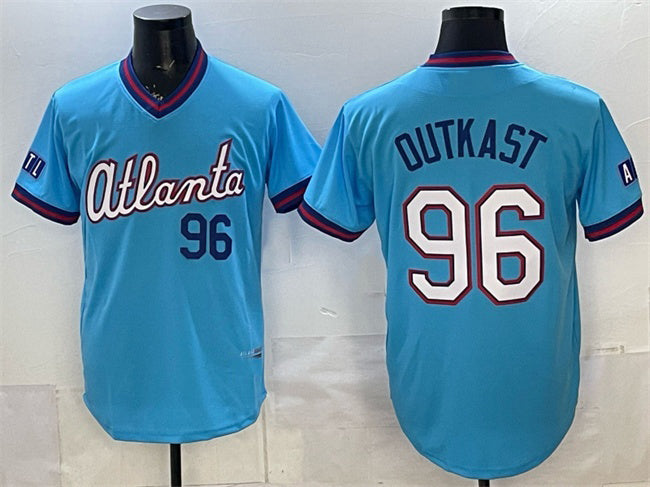 Atlanta Braves #96 OutKast Powder Blue MIKSHPS 2026 City Connect Stadium Stitched Jersey