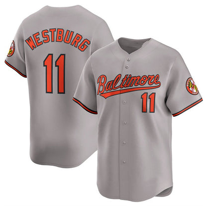 Baltimore Orioles #11 Jordan Westburg Gray MIKSHPS 2025 Limited Cool Base Stitched Jersey