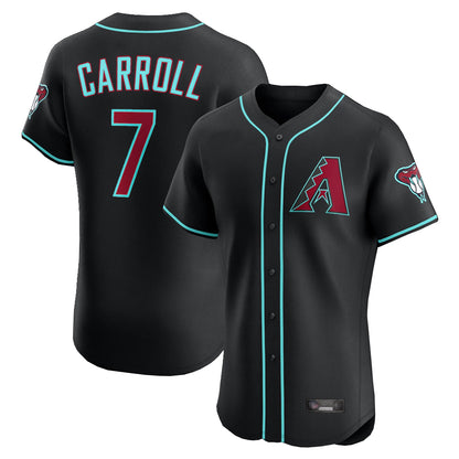 Arizona Diamondbacks #7 Corbin Carroll Player Black MIKSHPS Limited Elite Home Game Stitched Jerseys