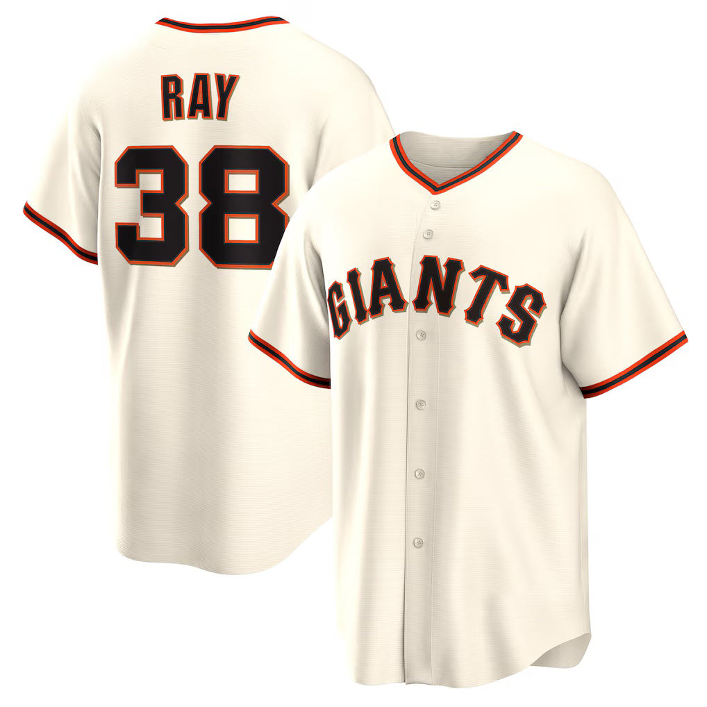 San Francisco Giants #38 Robbie Ray Cream MIKSHPS Home Replica Jersey