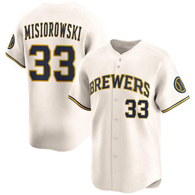 Milwaukee Brewers #33 Jacob Misiorowski Cream MIKSHPS 2025 Limited Stitched Jersey