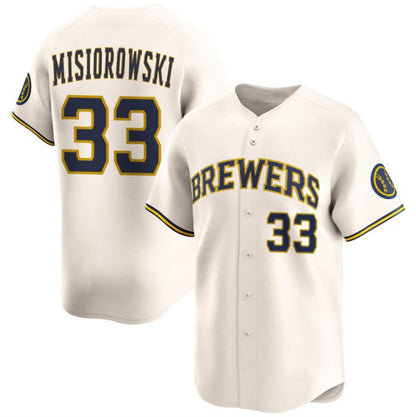 Milwaukee Brewers #33 Jacob Misiorowski Cream MIKSHPS 2025 Limited Stitched Jersey