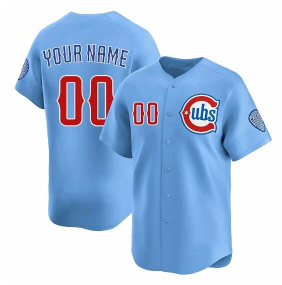 Custom Chicago Cubs Blue MIKSHPS 2024-25 2nd Alternate Limited Stitched Jersey