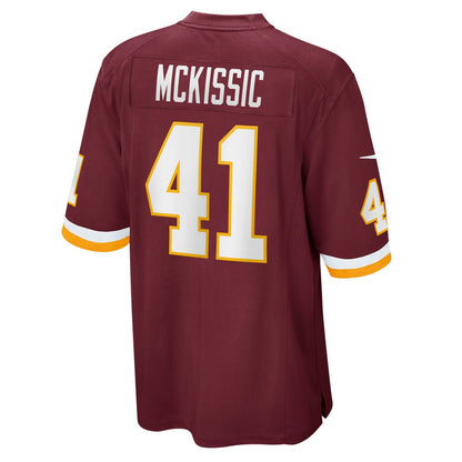 W.Football Team #41 J.D. McKissic Burgundy MIKSHPS Game Player Jersey