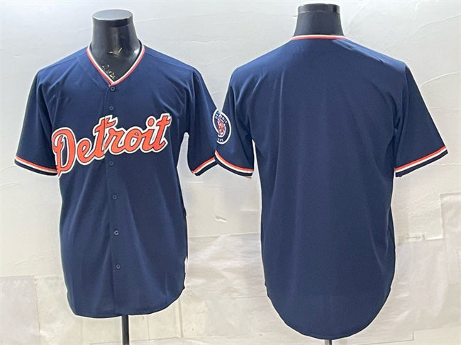 Detroit Tigers Blank Navy MIKSHPS 2026 Alternate Vapor Premier Limited Stitched Jersey
