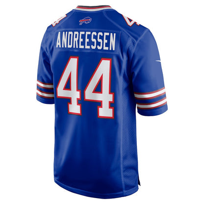 B.Bills #44 Joe Andreessen Royal MIKSHPS Game Jersey