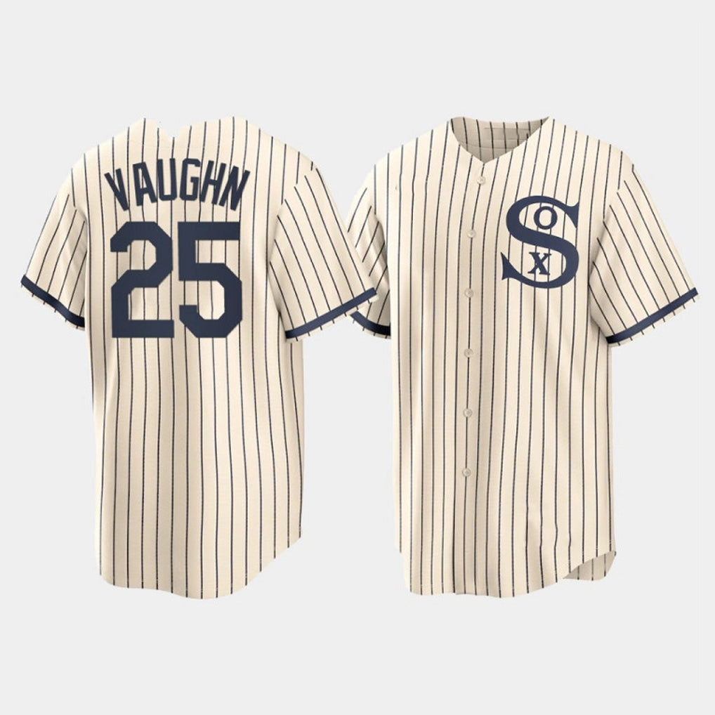 Chicago White Sox #25 Andrew Vaughn Player Cream MIKSHPS Field of Dreams Home Game Stitched Jerseys