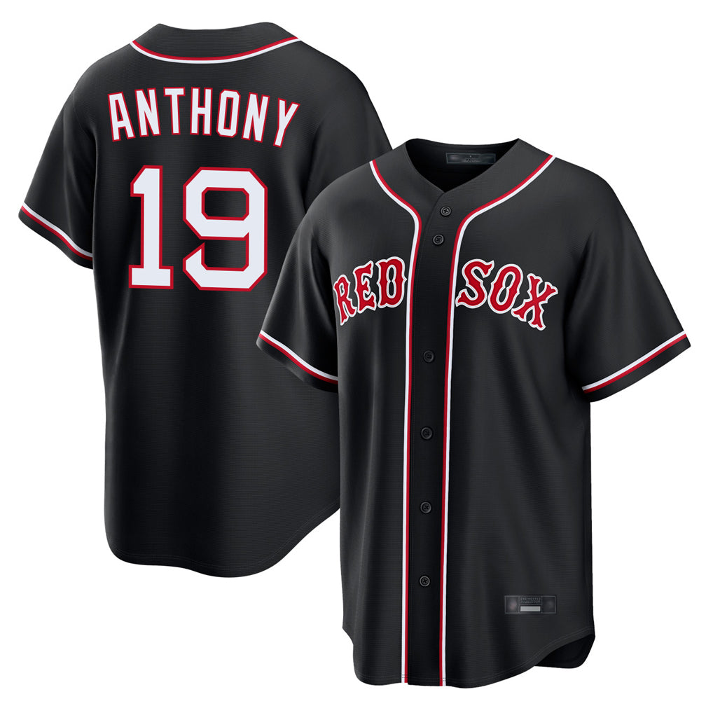 Boston Red Sox #19 Roman Anthony Player Black MIKSHPS Out Home Game Stitched Jerseys