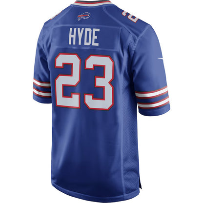 B.Bills #23 Micah Hyde Royal MIKSHPS Game Player Jersey