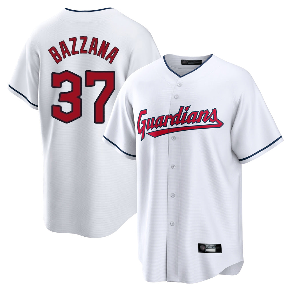 Cleveland Guardians #37 Travis Bazzana Player White MIKSHPS Home Game Stitched Jerseys