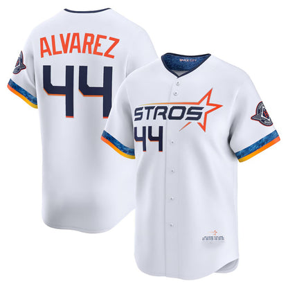 Houston Astros #44 Yordan Alvarez White MIKSHPS 2025 City Connect Limited Player Jersey