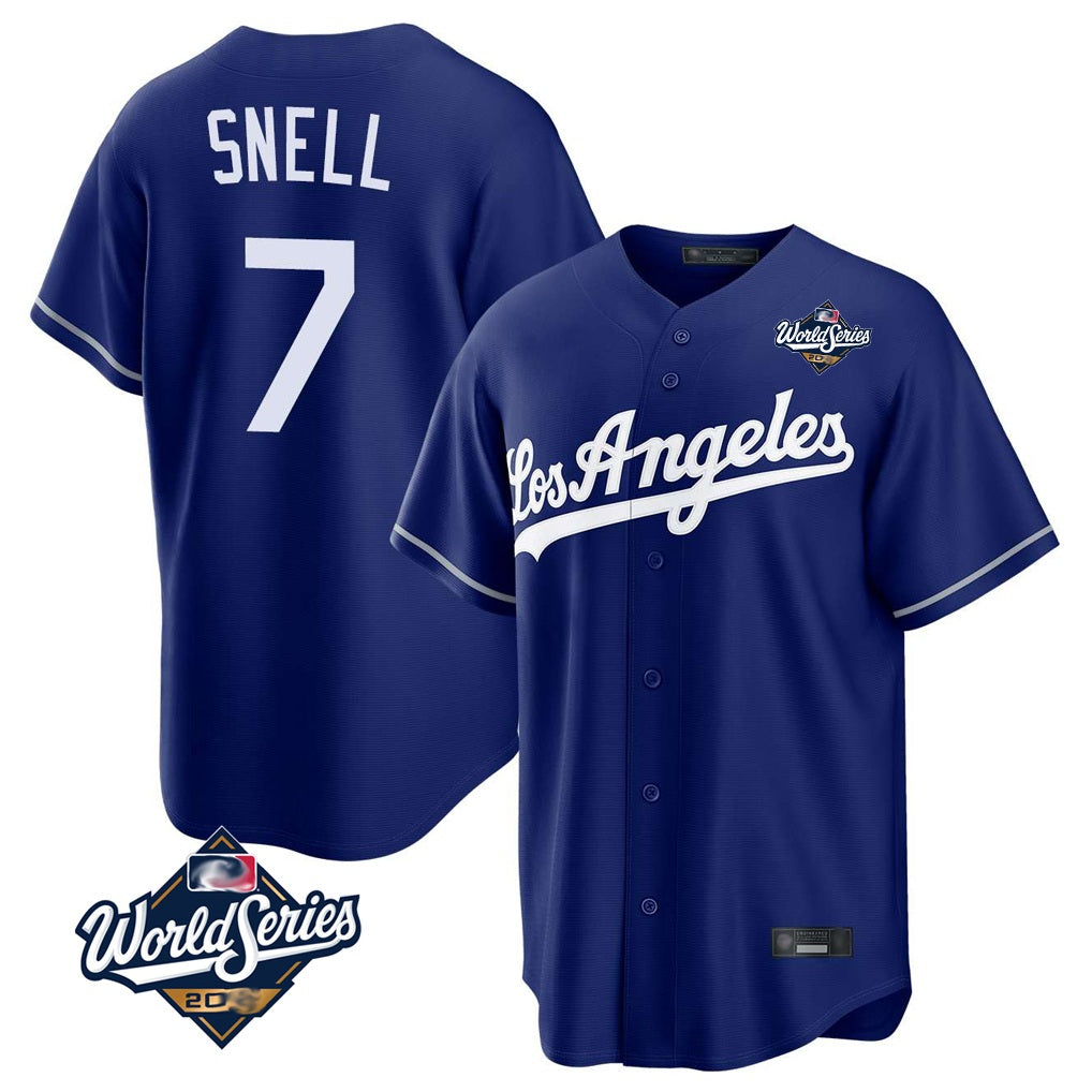 Los Angeles Dodgers #7 Blake Snell Player Royal MIKSHPS Game World Series Stitched Jerseys