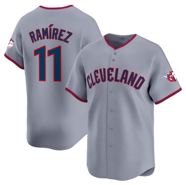 Cleveland Guardians #11 Jose Ramirez Gray MIKSHPS 2025 Alternate Limited Stitched Jersey