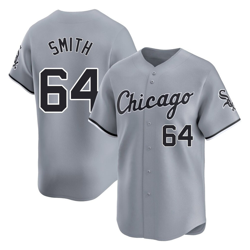 Chicago White Sox #64 Shane Smith Player Gray MIKSHPS Road Limited Home Stitched Jerseys