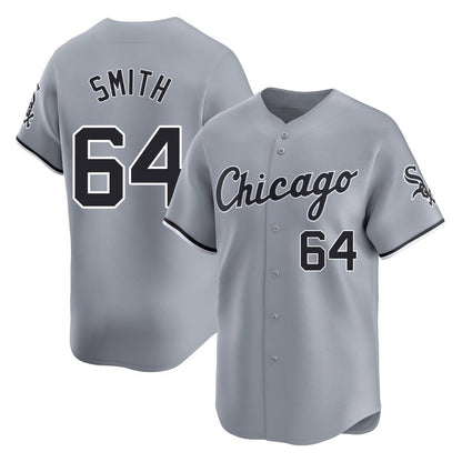 Chicago White Sox #64 Shane Smith Player Gray MIKSHPS Road Limited Home Stitched Jerseys