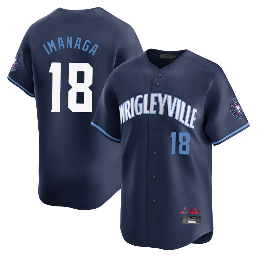 Chicago Cubs #18 Shota Imanaga Player Navy MIKSHPS City Connect Limited Home Stitched Jerseys