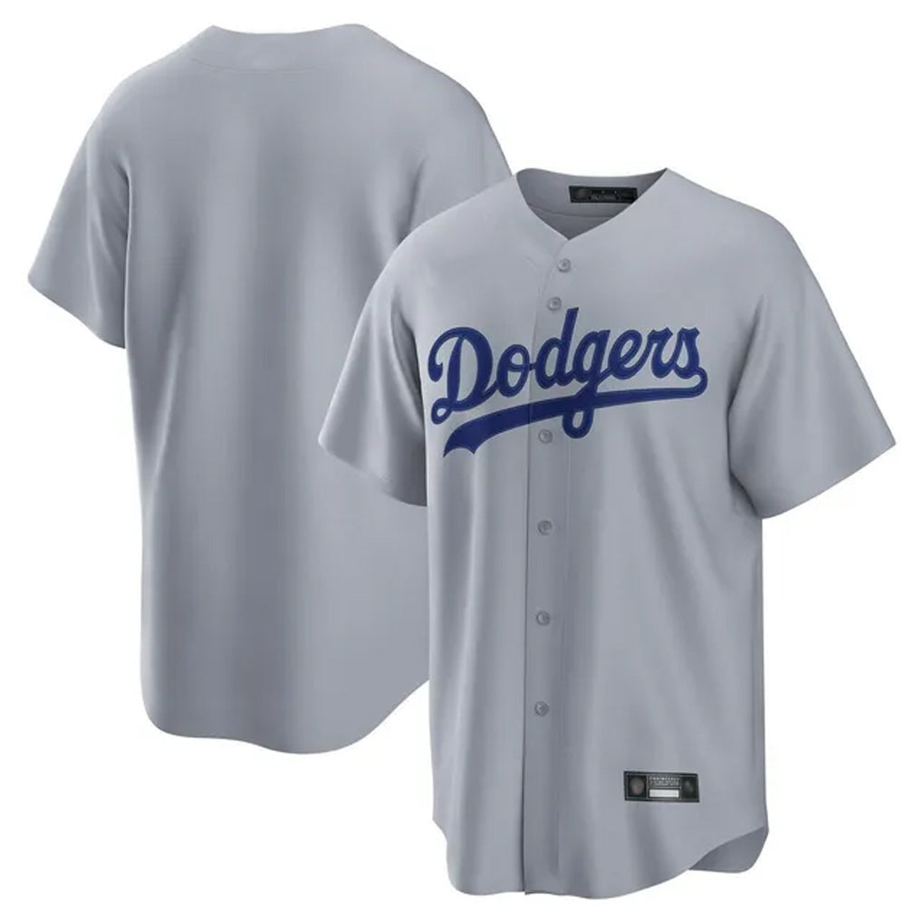Los Angeles Dodgers Blank Player Gray MIKSHPS Game Home Stitched Jerseys