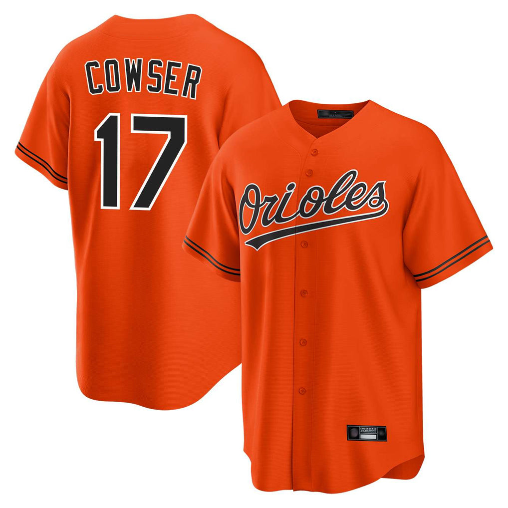 Baltimore Orioles #17 Colton Cowser Player Orange MIKSHPS Home Game Stitched Jerseys
