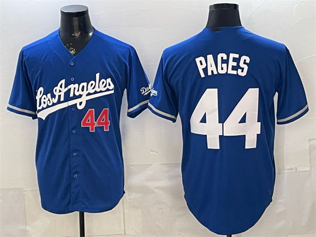 Los Angeles Dodgers #44 Andy Pages Royal MIKSHPS Alternate Stadium Stitched Jersey