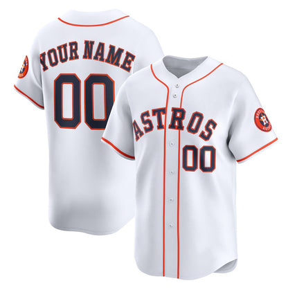 Custom Houston Astros White MIKSHPS Home Limited Jersey