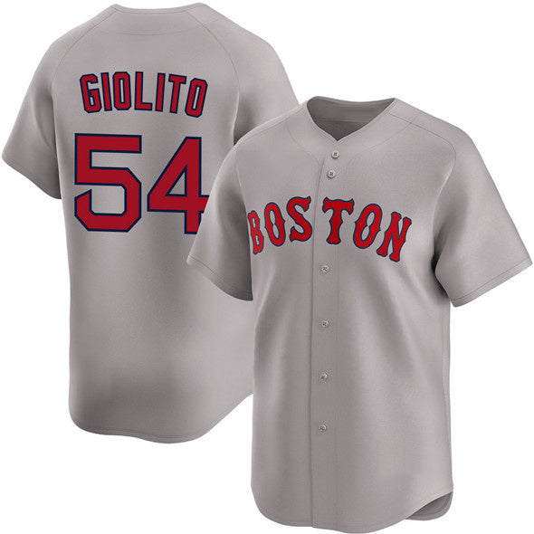 Boston Red Sox #54 Lucas Giolito Gray MIKSHPS 2024 Away Limited Stitched Jersey