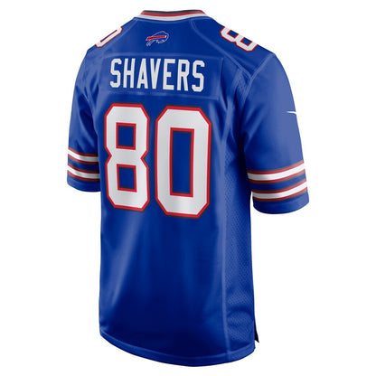B.Bills #80 Tyrell Shavers Royal MIKSHPS Team Game Jersey