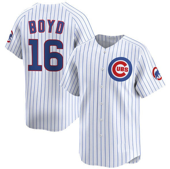 Chicago Cubs #16 Matthew Boyd White MIKSHPS Home Limited Stitched Jersey