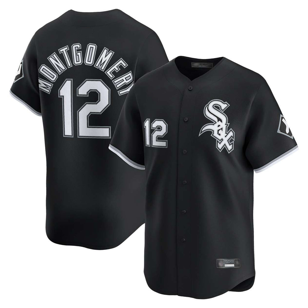 Chicago White Sox #12 Colson Montgomery Player Black MIKSHPS Limited Home Stitched Jerseys