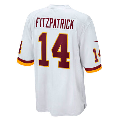 W.Football Team #14 Ryan Fitzpatrick White MIKSHPS Game Jersey