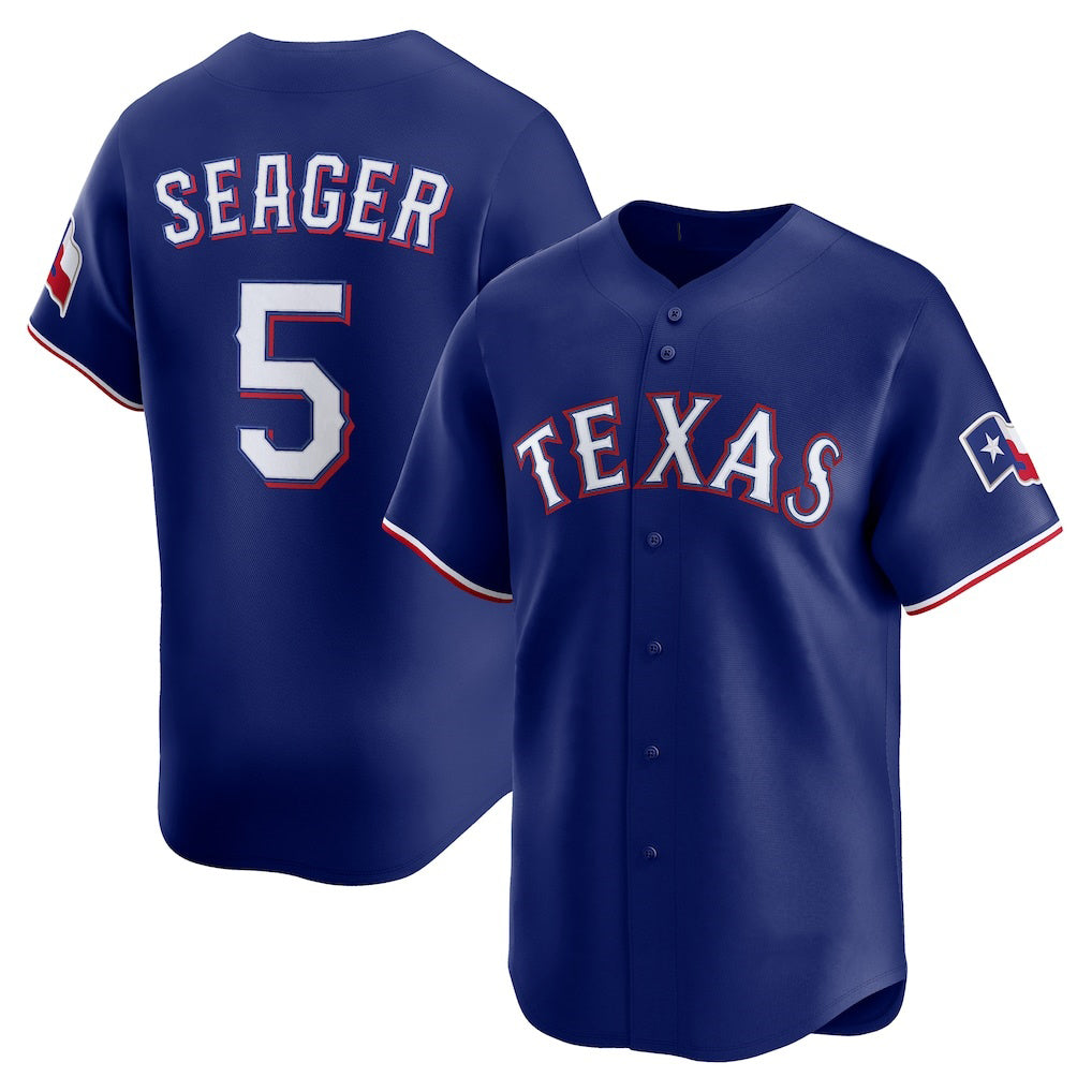 Texas Rangers #5 Corey Seager Royal MIKSHPS Alternate 2 Limited Jersey