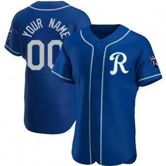 Custom Kansas City Royals Blue MIKSHPS Stitched Jersey