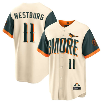 Baltimore Orioles #11 Jordan Westburg Player Cream MIKSHPS 2026 City Connect Home Game Stitched Jerseys