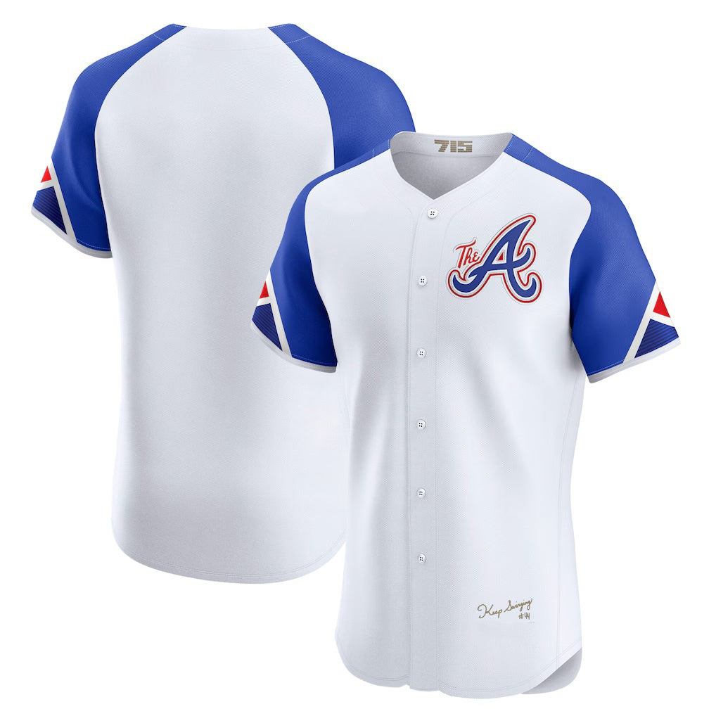 Atlanta Braves White MIKSHPS City Connect Elite Jersey