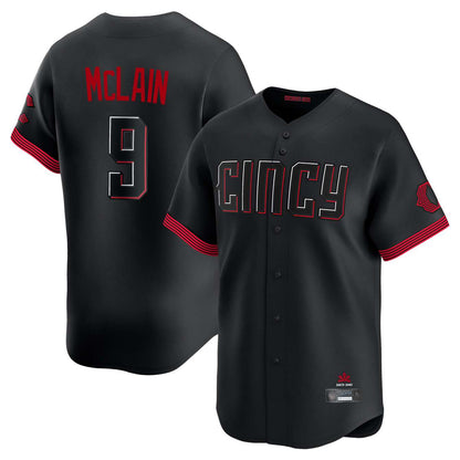 Cincinnati Reds #9 Matt McLain Player Black MIKSHPS City Connect Home Limited Stitched Jerseys