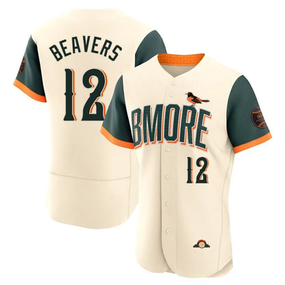 Baltimore Orioles #12 Dylan Beavers Player Cream MIKSHPS 2026 City Connect Limited Elite Home Game Stitched Jerseys
