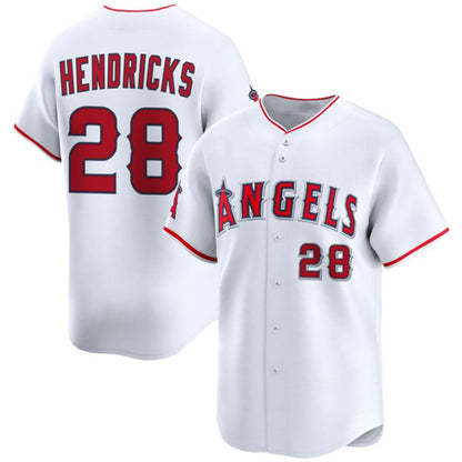 Los Angeles Angels #28 Kyle Hendricks White MIKSHPS 2024 Home Limited Stitched Jersey