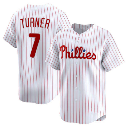 Philadelphia Phillies #7 Trea Turner White MIKSHPS Home Limited Player Jersey