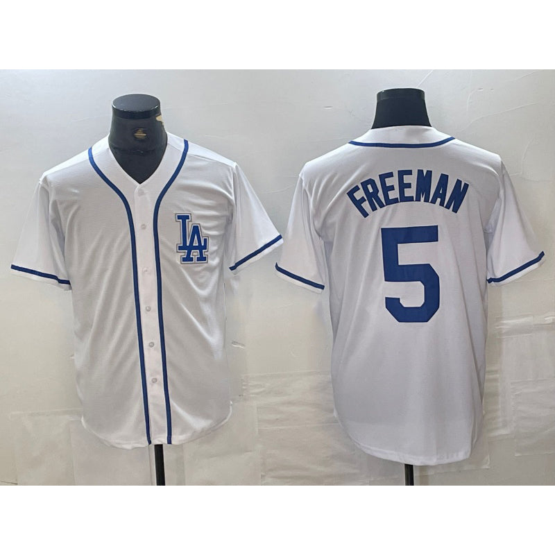Los Angeles Dodgers #5 Freddie Freeman White MIKSHPS Cool Base Stitched Jersey