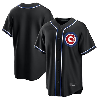 Chicago Cubs Black MIKSHPS Home Game Blank Player Stitched Jerseys