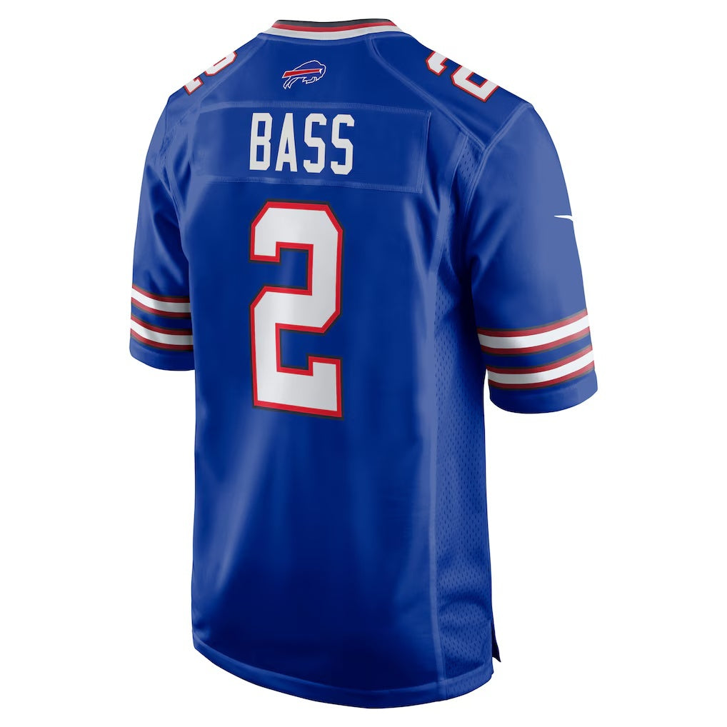 B.Bills #2 Tyler Bass Royal MIKSHPS Game Player Jersey
