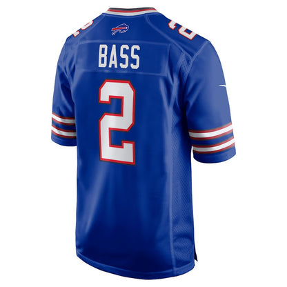 B.Bills #2 Tyler Bass Royal MIKSHPS Game Player Jersey