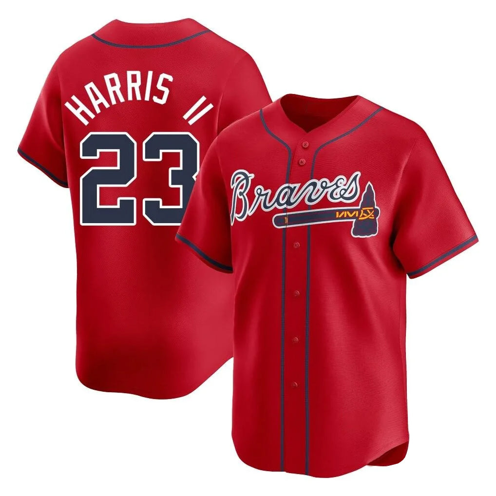 Atlanta Braves #23 Michael Harris II Player Red MIKSHPS Limited Home Game Stitched Jerseys