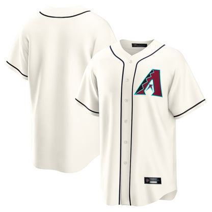 Arizona Diamondbacks Cream MIKSHPS Home Game Blank Player Stitched Jerseys