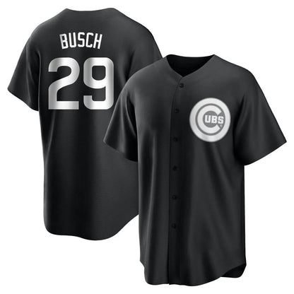 Chicago Cubs #29 Michael Busch Player Black MIKSHPS Game Stitched Jerseys
