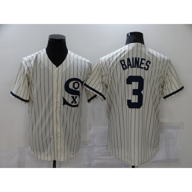Chicago White Sox #3 Harold Baines 2021 Cream MIKSHPS Field of Dreams Name Cool Base Stitched Jersey