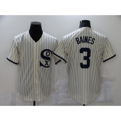 Chicago White Sox #3 Harold Baines 2021 Cream MIKSHPS Field of Dreams Name Cool Base Stitched Jersey