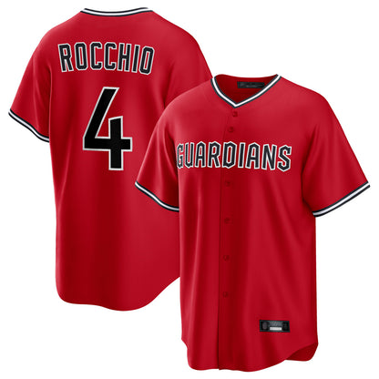 Cleveland Guardians #4 Brayan Rocchio Player Red MIKSHPS Home Game Stitched Jerseys